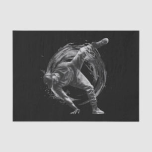 Papel De Seda Arte de movimiento monocromo de estilo urbano