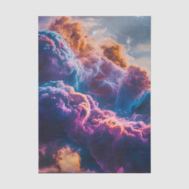 Papel De Seda Arte de Nebulosa Espacial Abstracta - Cósmico Colo