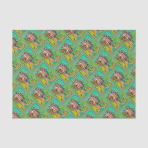 Papel De Seda "Arte de niños por león bebé"
