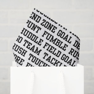 Papel De Seda arte de palabras de fútbol fiesta pañuelo