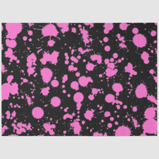 Papel De Seda Arte de pintura negro y con salpicaduras de Fuschi