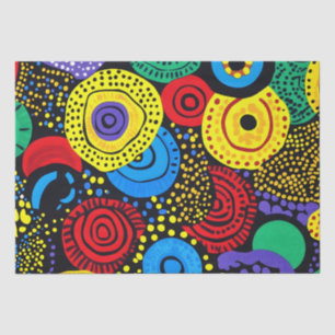 Papel De Seda Arte de puntos abstractos 4