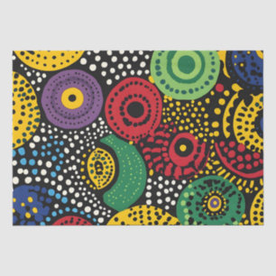 Papel De Seda Arte de puntos abstractos 8