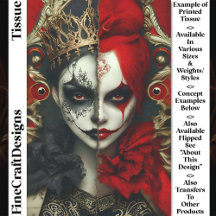 Arte de Reina Gótica de Fantasía Oscura Decoupage 