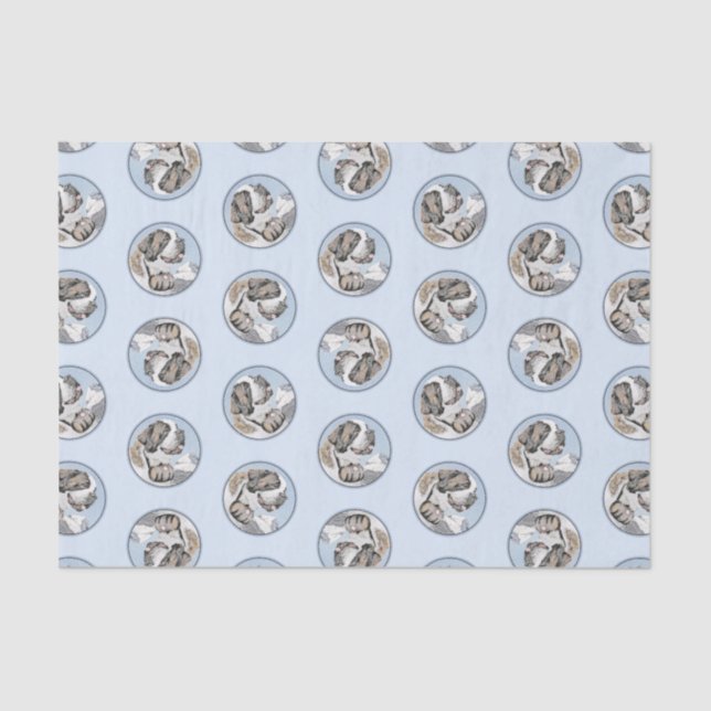 Papel De Seda Arte de San Bernardo Pintando Rough St Original (Anverso)