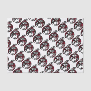 Papel De Seda Arte de tatuaje totémico tribal náutico Orca Balle