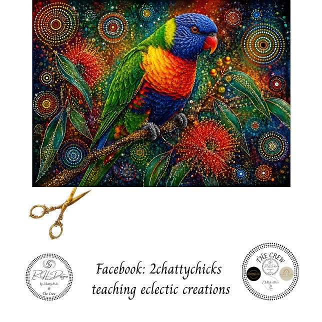 Papel De Seda Arte de vida silvestre de Lorikeet arcoíris austra (Subido por el creador)