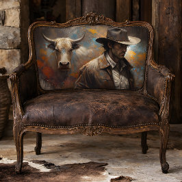 Papel De Seda Arte Decoupage de Vaquero Occidental y Longhorn