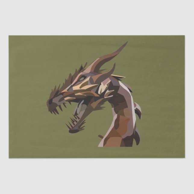 Papel De Seda Arte drástico abstracto moderno (Anverso)