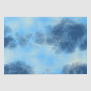 Papel De Seda Arte en la nube azul