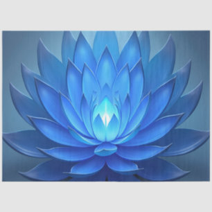 Papel De Seda Arte espiritual de flor azul Lotus