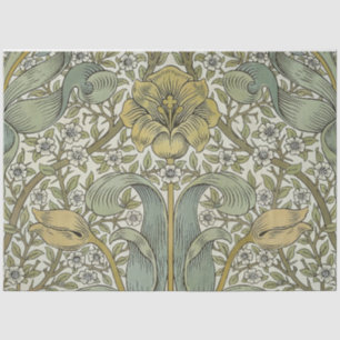 Papel De Seda Arte floral amarillo de matorral primaveral de Wil