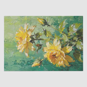Papel De Seda Arte Floral Impresión de Aceite Decoupage