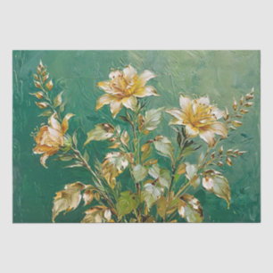 Papel De Seda Arte Floral Impresión de Aceite Decoupage