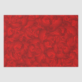 Papel De Seda Arte floral rojo vintage