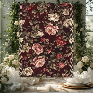 Papel De Seda Arte floral romántico de Navidad en estilo chinois