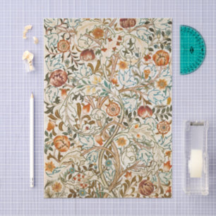 Papel De Seda Arte floral vintage de acanto de William Morris