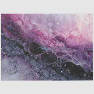 Papel De Seda Arte fluido abstracto púrpura y rosa