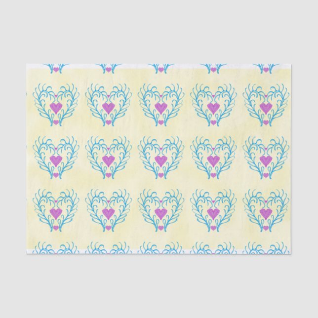Papel De Seda Arte folclórico escandinavo (Anverso)