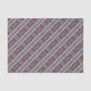 Papel De Seda Arte folclórico estonio vintage azul y marrón