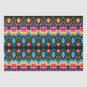 Papel De Seda Arte folclórico floral moderno