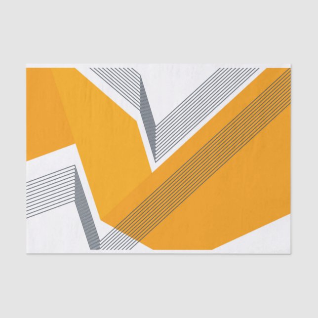 Papel De Seda Arte geométrico moderno, fresco, de moda, urbano, (Anverso)