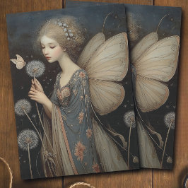 Papel De Seda Arte mágico de decoupage de hada caprichosa y dien