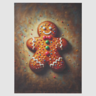 Papel De Seda Arte Navideño de Galletas de Jengibre