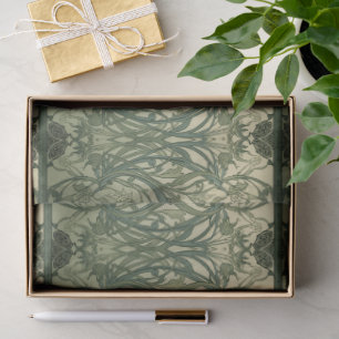 Papel De Seda arte nuevo William Morris Algas Floral Vintage