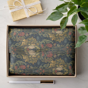 Papel De Seda arte nuevo William Morris Seaweed Floral Vintage
