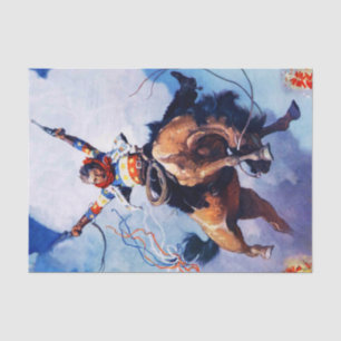 Papel De Seda Arte occidental de "armas explosivas" de NC Wyeth