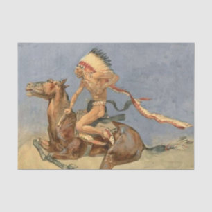 Papel De Seda Arte Occidental de Frederic Remington “Danza de Gu