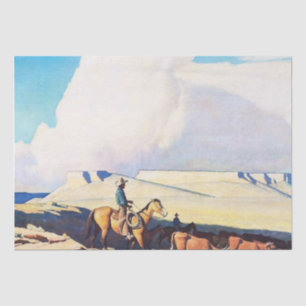 Papel De Seda Arte occidental de “Open Range” de Maynard Dixon