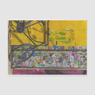 Papel De Seda arte pop de bicicleta con inclinación