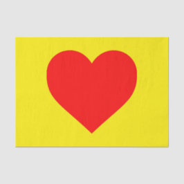 Papel De Seda Arte pop de calor en el corazón rojo