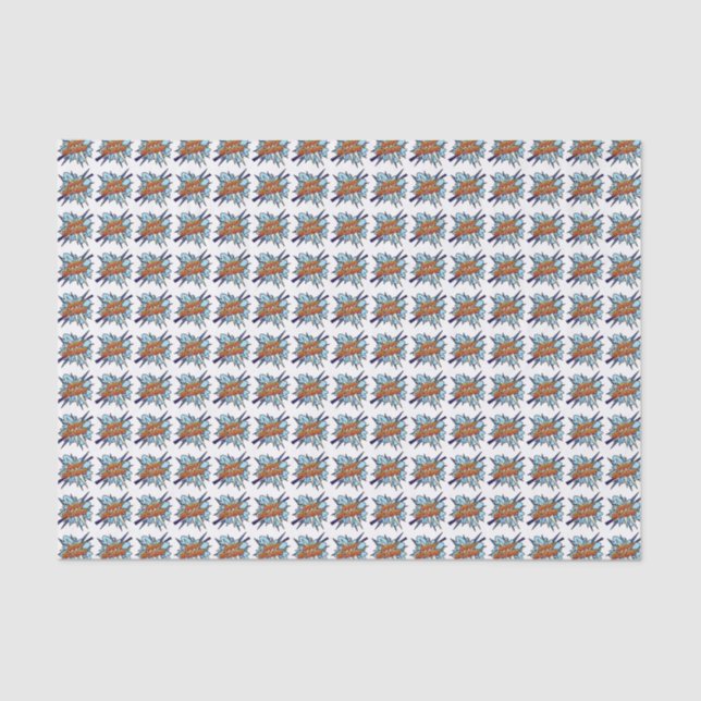 Papel De Seda Arte Pop de Cómic FELIZ CUMPLEAÑOS (Anverso)
