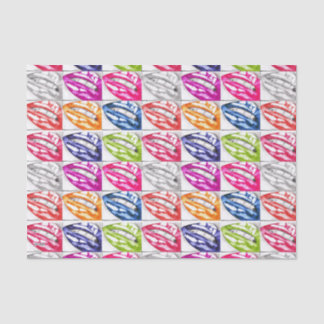 Papel De Seda Arte pop de los labios calientes