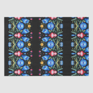 Papel De Seda Arte popular floral moderno