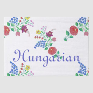 Papel De Seda Arte popular húngaro Kalocsa Embroidery