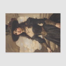 Papel De Seda Arte retrato de mujer Steampunk