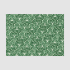 Papel De Seda Arte Retro Deco Patrón Geométrico Verde Lima
