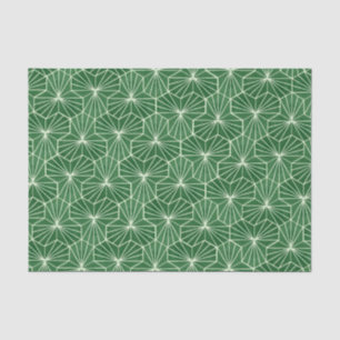 Papel De Seda Arte Retro Deco Patrón Geométrico Verde Lima