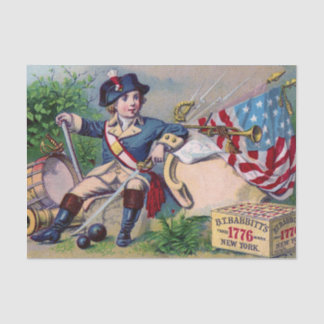 Papel De Seda Arte vintage de la bandera masculina de la guerra 