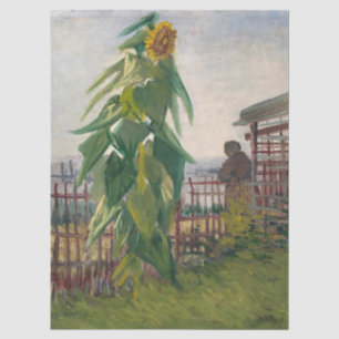 Papel De Seda Arte Vintage Estético Van Gogh Jardín de Girasoles