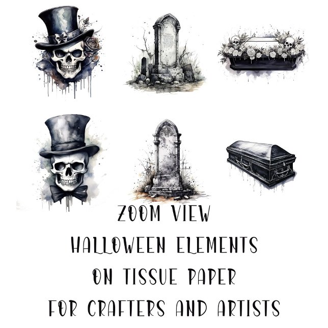 Papel De Seda Artes y artesanías de elementos góticos de Hallowe (Subido por el creador)