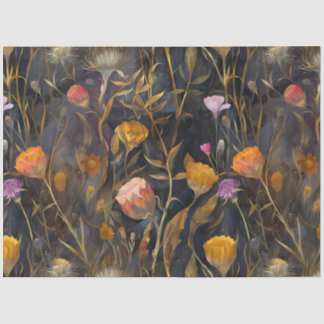 Papel De Seda Artes y artesanías Silencio escocés y flores silve