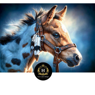 Papel De Seda Artesanía de Caballo Pinto Occidental en Decoupage