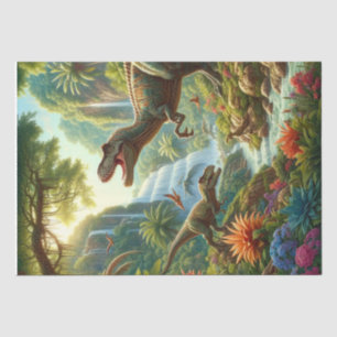 Papel De Seda Artesanía de Decoupage de Dinosaurios
