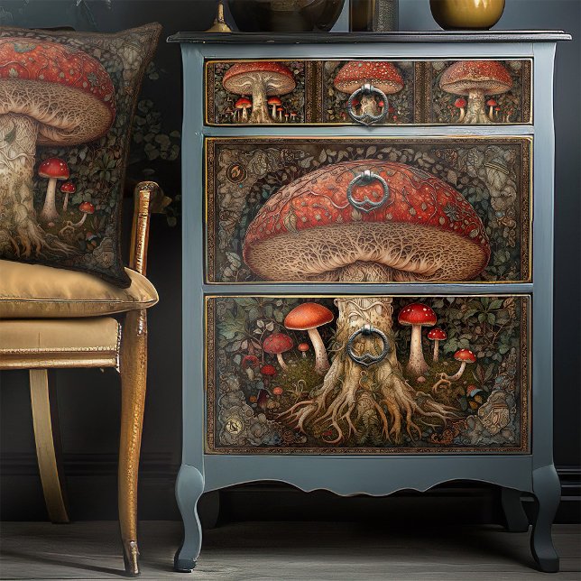 Papel De Seda Artesanía de deshielo de hongos rojos de Woodland (Subido por el creador)