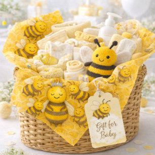Papel De Seda Artesanía de la Reina Abeja de la Colmena Feliz